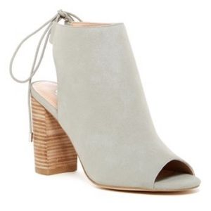 Charles David Gray Open Booties, used once